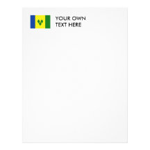 Saint Vincent Flag Letterhead Design