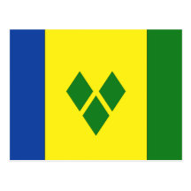 Saint Vincent Flag Post Card