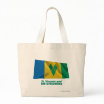 Saint Vincent Waving Flag with Name Bags