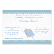 Sainte communion cartons d'invitation personnalisés