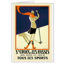 Sainte Croix Les Rasses Greeting Card