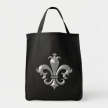 Saints biseautés argentés de Fleur De LIs Fancy cl Sac