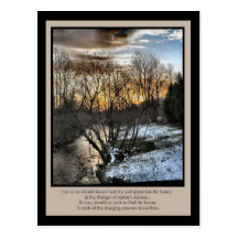 Saisons inspirées de cadeaux de nos vies cartes postales