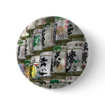 Sake Barrels - Photos of Japan Pinback Button