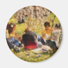 Sakura - Afternoon Picnic Fridge Magnets