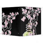 Sakura and Pagoda Japanese Design Binder