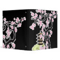 Sakura and Pagoda Japanese Design Binder