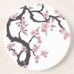 Sakura blanc - conception de Japonais Dessous De Verres