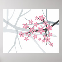 Sakura - copie japonaise de fleur de cerisier posters