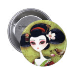 Sakura Girl Button