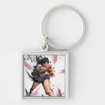 Sakura Hadoken Key Chain