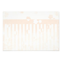 Sakura Stripes Personalized Invitations