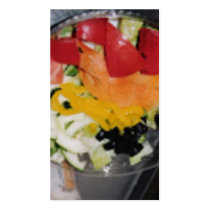 salad lover business card templates