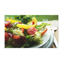 Salad Stretched Canvas Print