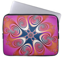 Salamandre - art de fractale housse pour  ordinateur portable