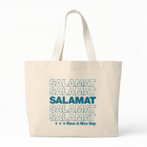 Salamat “Thank You” Grocery Bag Design - Blue
