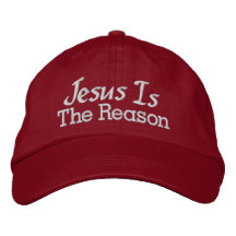 SALE! Jesus is the Reason Embroidered Baseball Cap