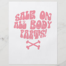 Sale on all body parts flyer