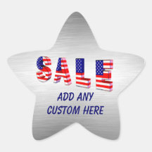 Sale Patriotic Holiday Star Stickers