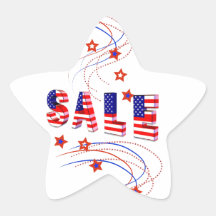 Sale Patriotic Star Stickers