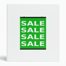Sale Sign Vinyl Binders