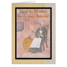 Salem Witch Riddle Halloween Card