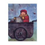 Sales chestnuts postcard