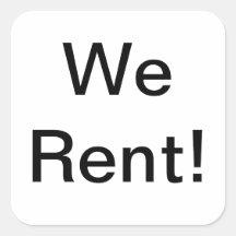 Sales Deterrent Square Stickers