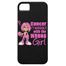 Sali avec le cancer du sein faux de bande dessinée coques Case-Mate iPhone 5