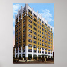 Salina Kansas United Life Insurance Building Poster