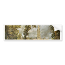 Salisbury Cathedral From The Garden Of The Bishop Bumper Stickers