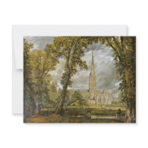 Salisbury Cathedral From The Garden Of The Bishop Announcement