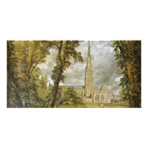 Salisbury Cathedral From The Garden Of The Bishop Photo Greeting Card
