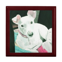 Salissez le Jack Russell Terrier Boîte À Souvenirs