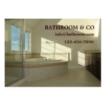 salle de bains principale cartes de visite professionnelles