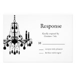 Salle de bal grande RSVP (noir) Faire-parts