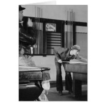 Salle de billard de l'Iowa, les années 1940 Cartes De Vœux