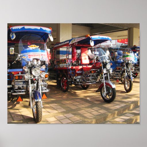 Salle d'exposition… Udon Thani, Isaan de Tuk Tuk Affiches