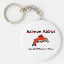 Salmon Addict Key Chains