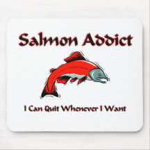 Salmon Addict Mouse Pads
