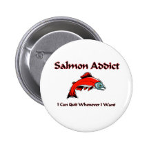 Salmon Addict Pins