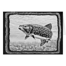 Salmon Fishing Art Cards
