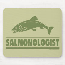 Salmon Fishing Mouse Pad