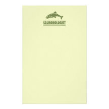 Salmon Fishing Personalized Stationery