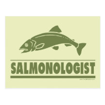 Salmon Fishing Post Card
