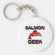 Salmon Geek Keychains