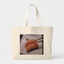 Salmon Nigiri Tote Bags