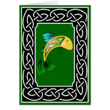 Salmon of Knowledge - Greeting Card