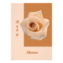 Salmon Rose Personalized Announcements