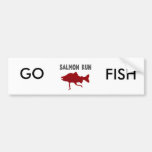salmon Run Red Bumper Stickers